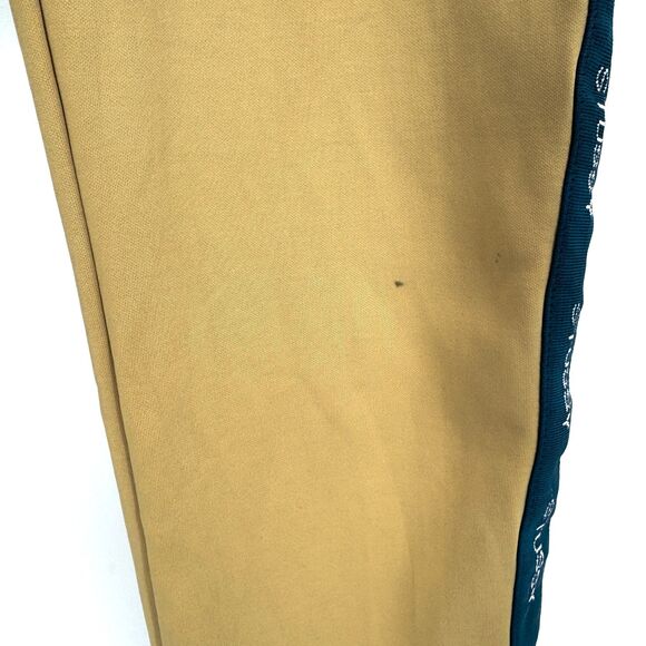 STUSSY Poly Track Pants Tan with Blue Logo Stripe Joggers Size L Large - Picture 6 of 8